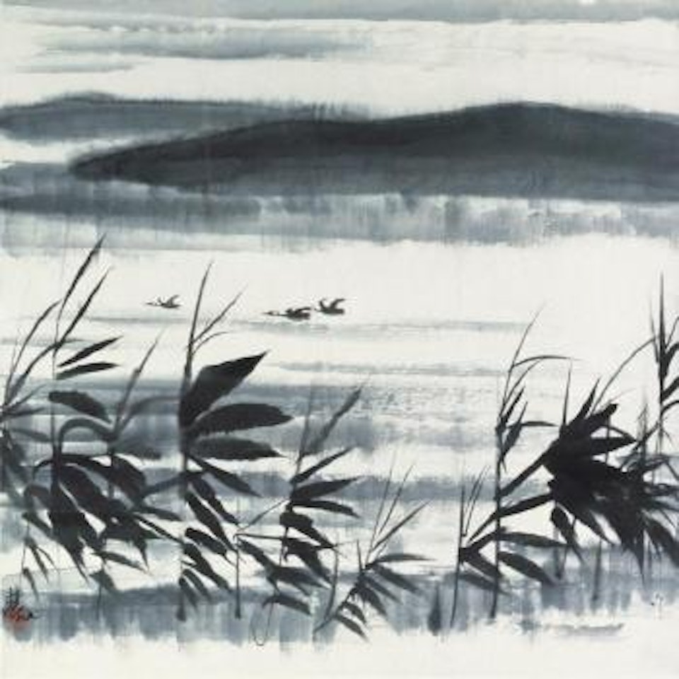 Flying Geese by Lin Fengmian