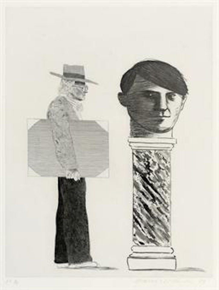 The Student: homage to Picasso (Scottish Arts Council 153; Tokyo 143) by David Hockney