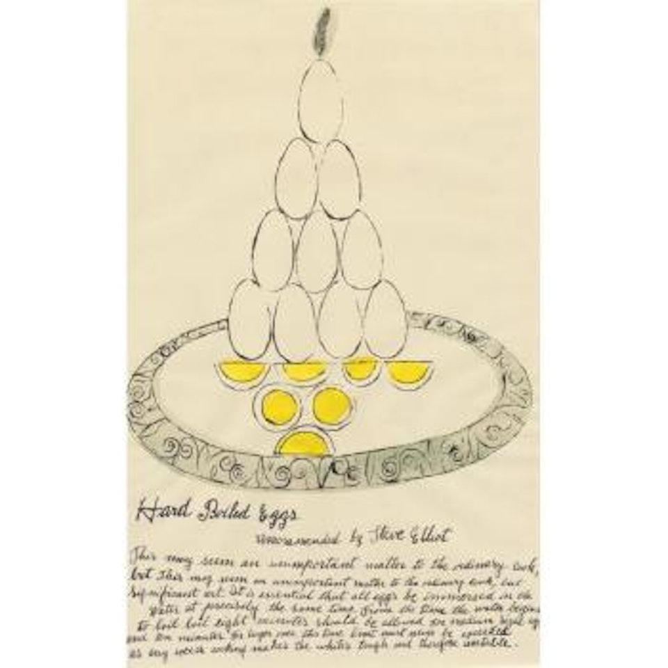 Hard Boiled Eggs (From Wild Raspberries) by Andy Warhol