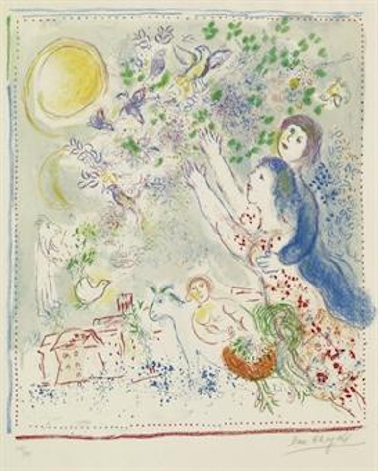 La Chasse à l'Oiseau bleu (M 594) by Marc Chagall