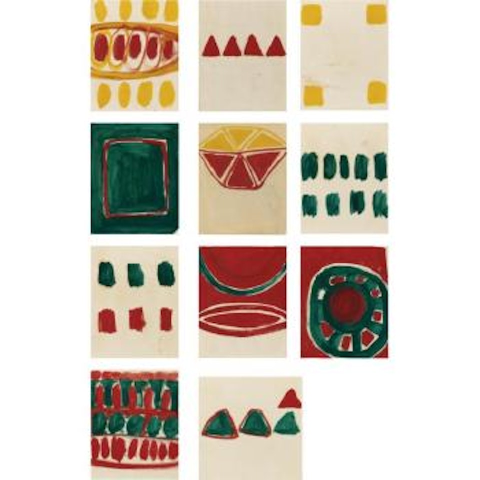 Untitled (Set Of 11 Sketches) by Frank Stella