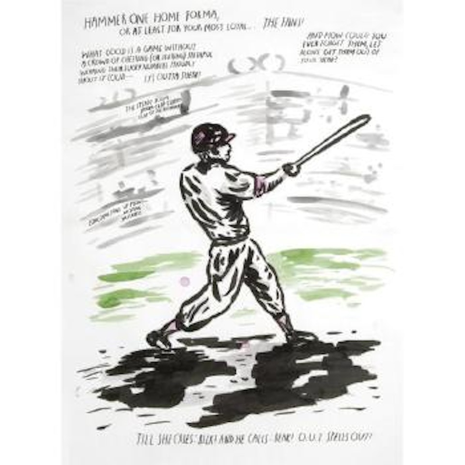 Untitled (Hammer One Home For Ma) by Raymond Pettibon