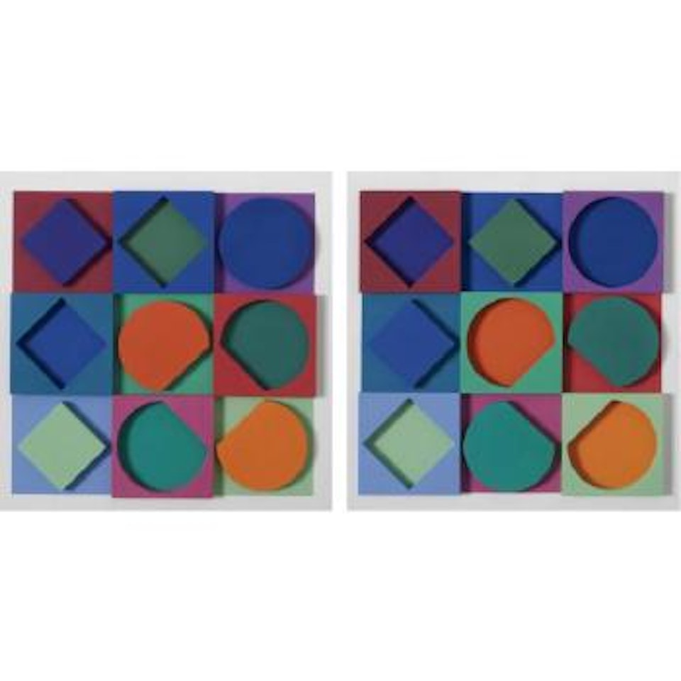 Beryl (Positive And Negative) by Victor Vasarely
