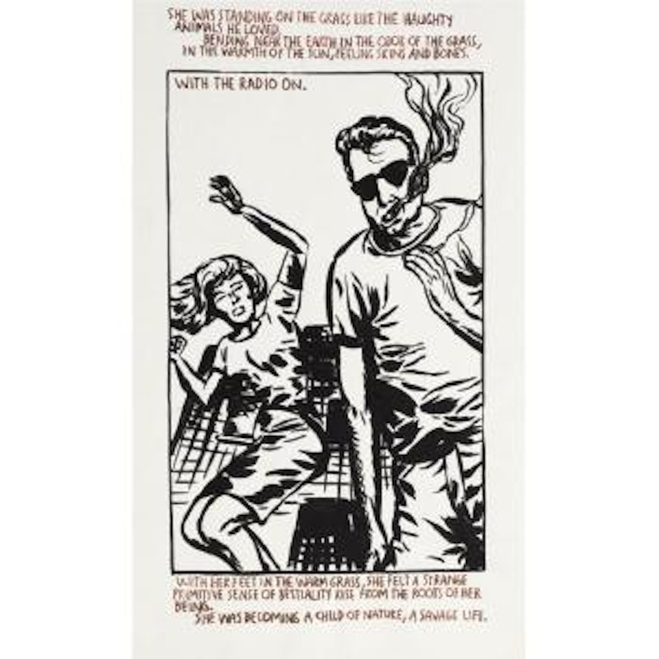 Untitled (With The Radio On) by Raymond Pettibon