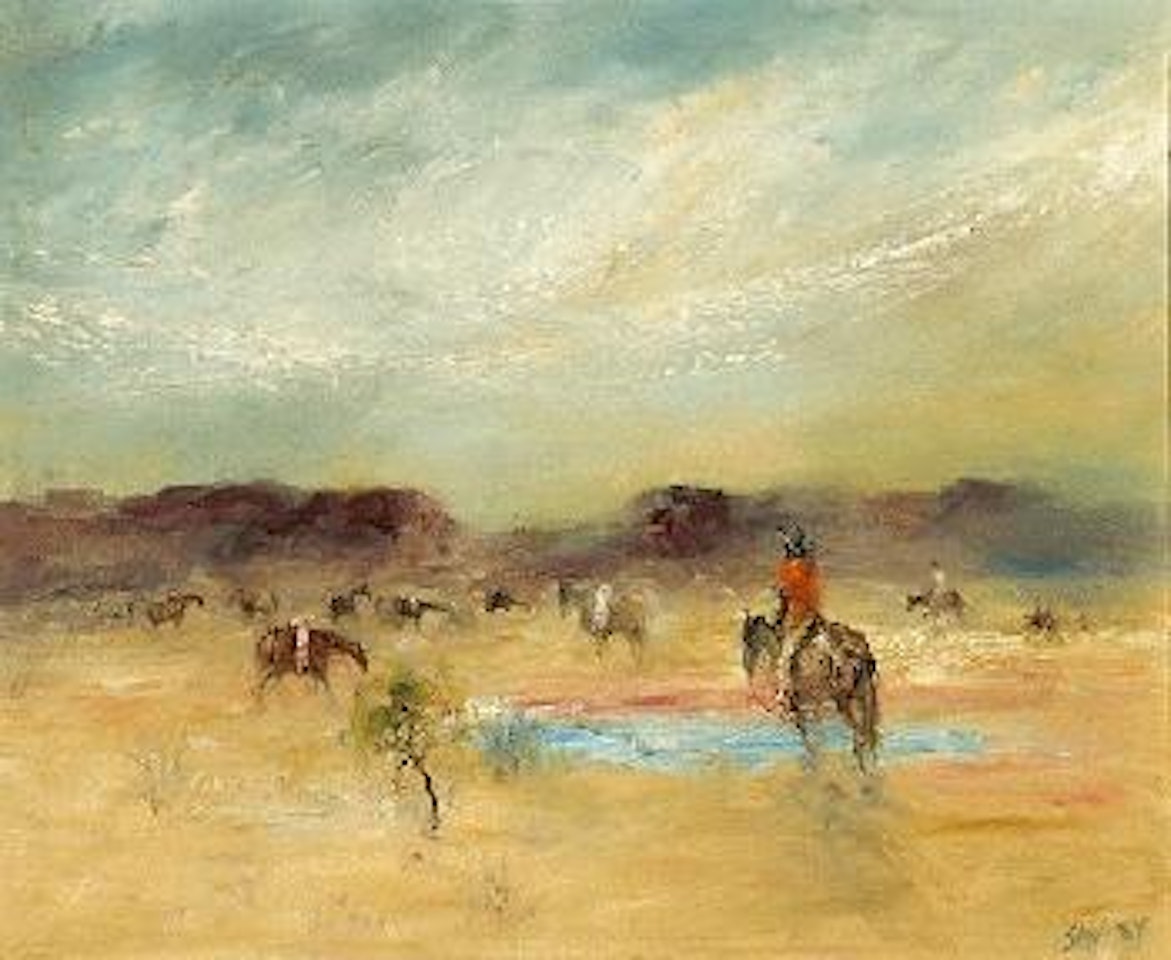 A dusty day in the centre by Hugh Sawrey