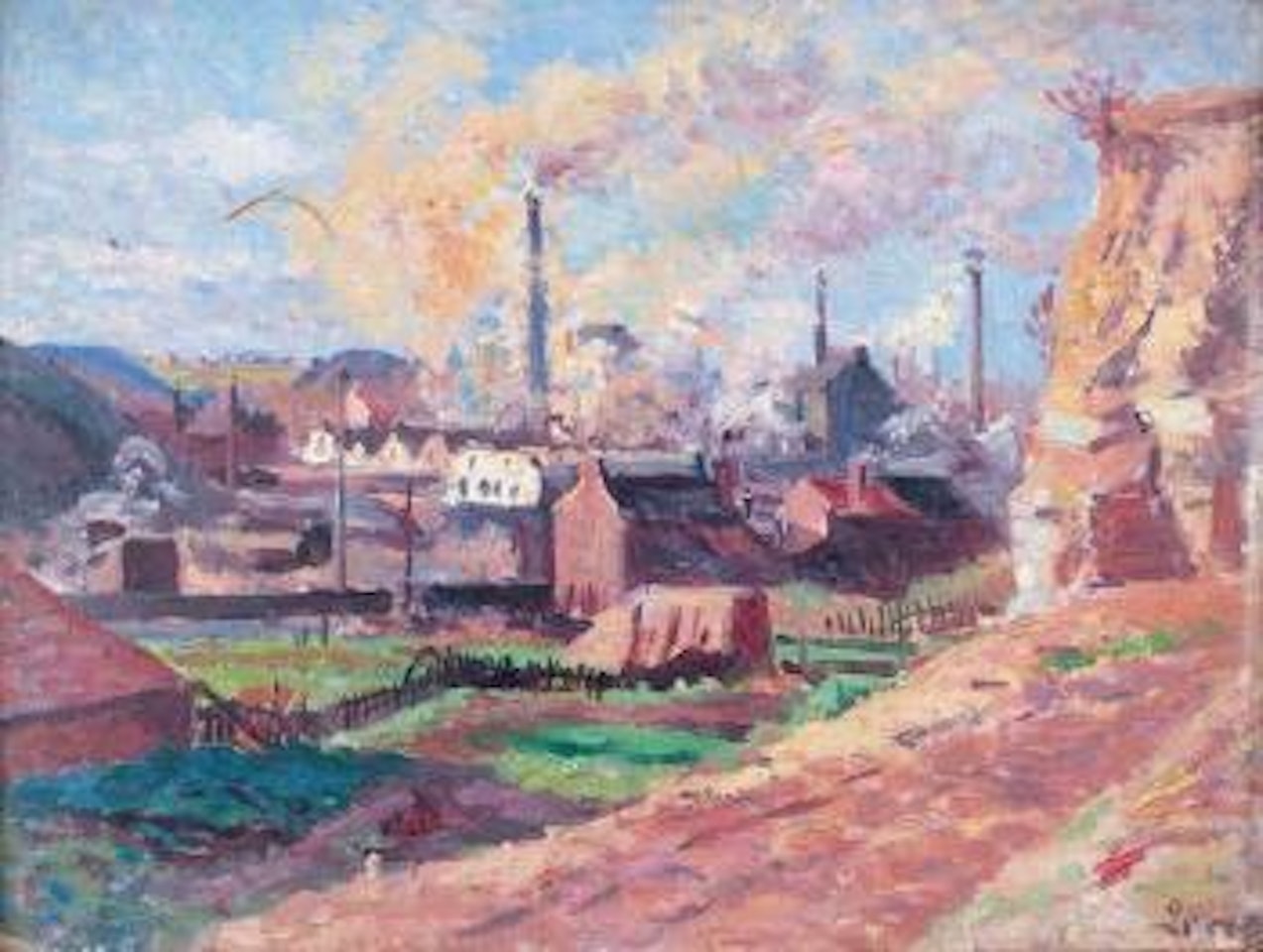 Carrieres de Montigny sur sambre by Maximilien Luce