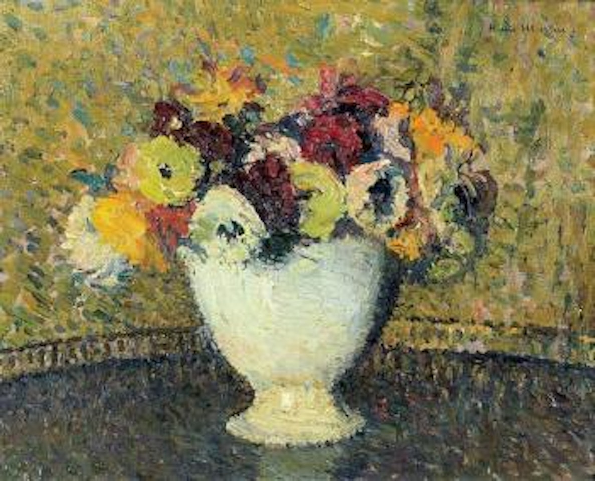 Bouquet de fleurs by Henri Jean Guillaume Martin