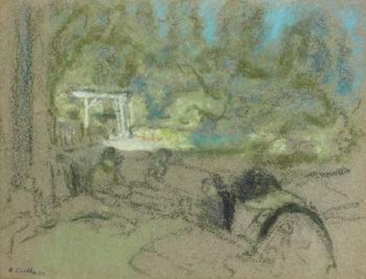 Femmes dans un parc by Édouard Vuillard