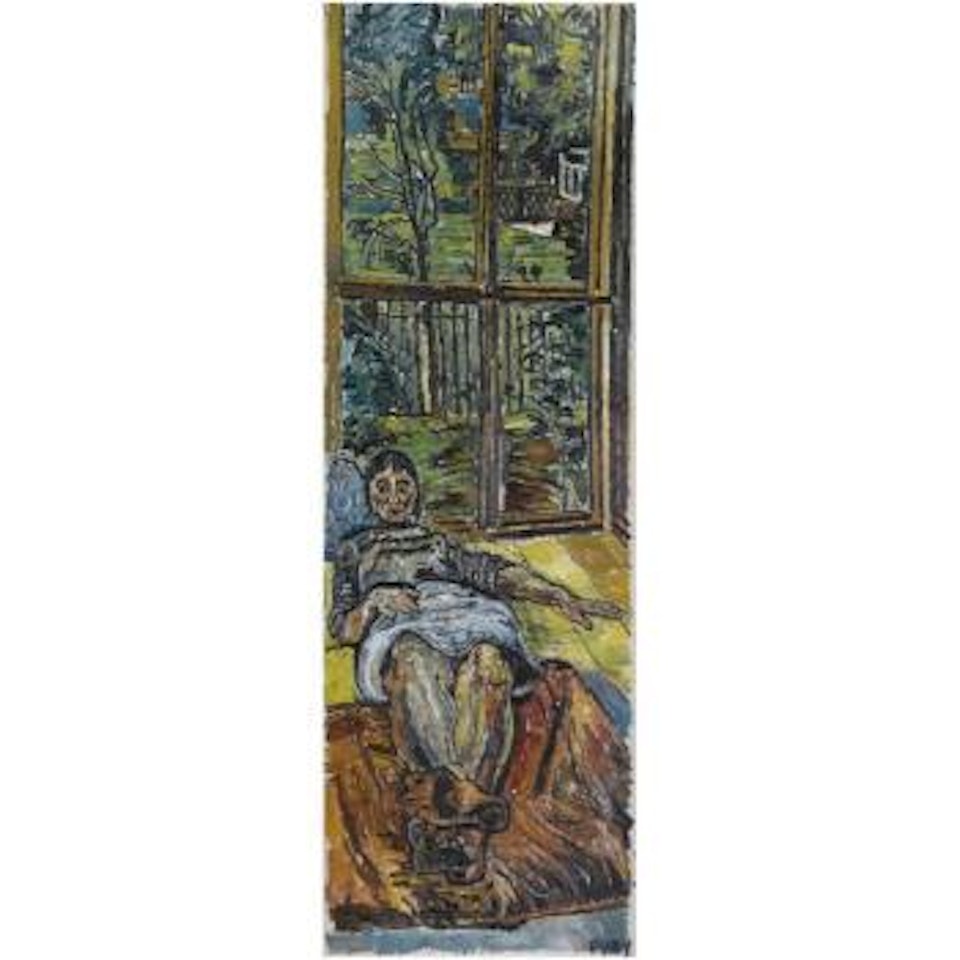 Gloria In Front Of The Window by John Bratby