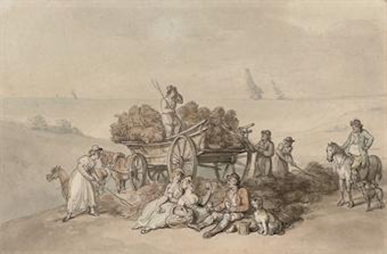 The Midday Rest by Thomas Rowlandson