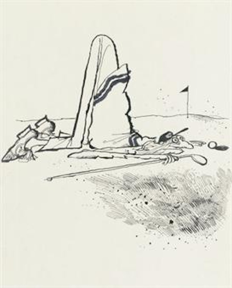 Reading the green by Ronald Searle
