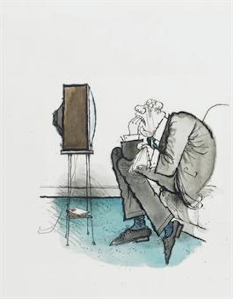 A nail-biting moment by Ronald Searle