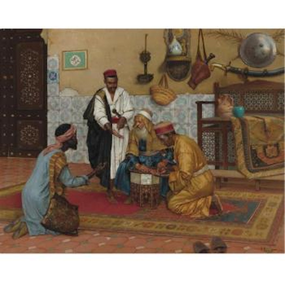 A Hard Bargain by Rudolf Ernst