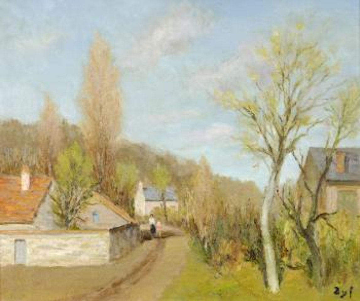 A village in Provence by Marcel Dyf