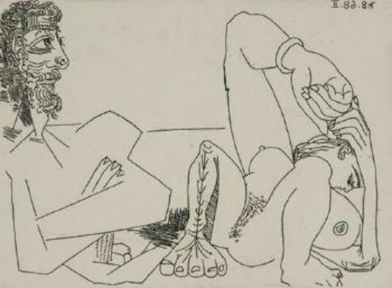 La Sieste - Couple (from Series 347) (Bloch 1735) by Pablo Picasso