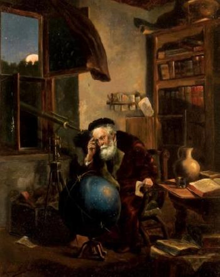 An astronomer in his studio by Hermann Kern