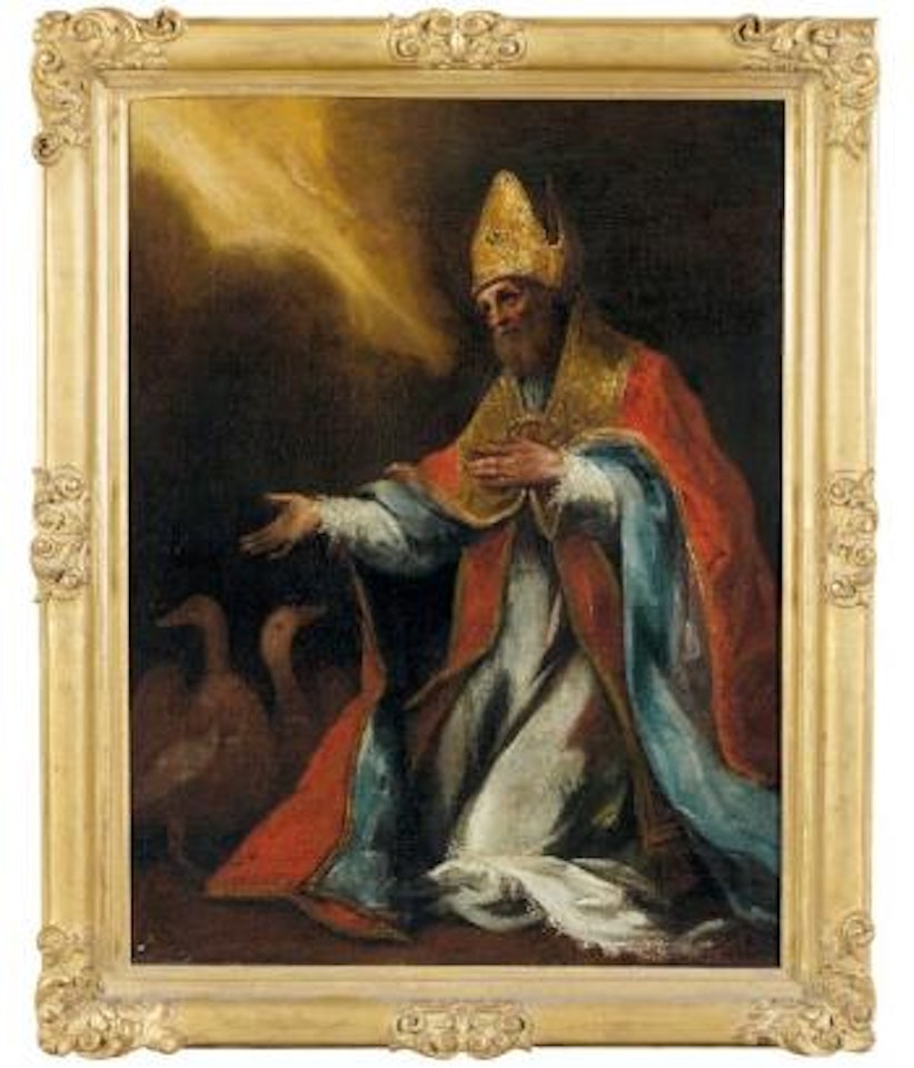 Saint Martin, eveque de Tours, Sulpice Severe, (Epist III ad Bassulam) by Spanish School