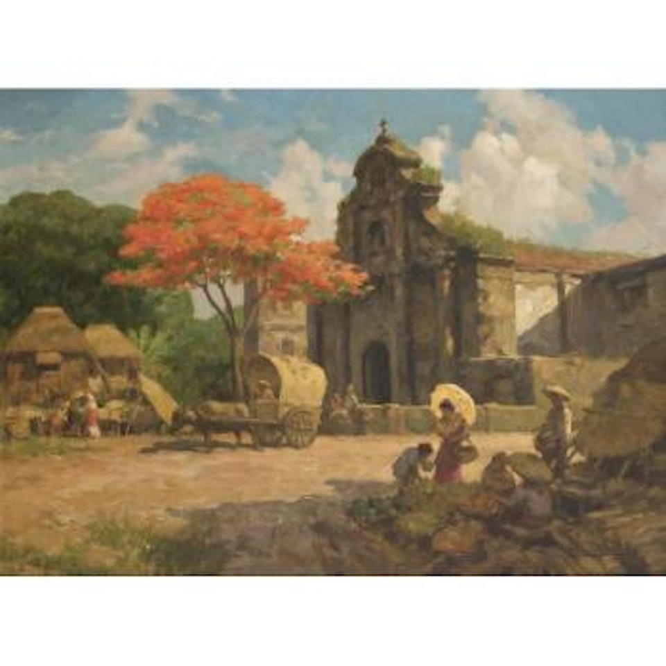 Old Spanish Church by Fernando Amorsolo