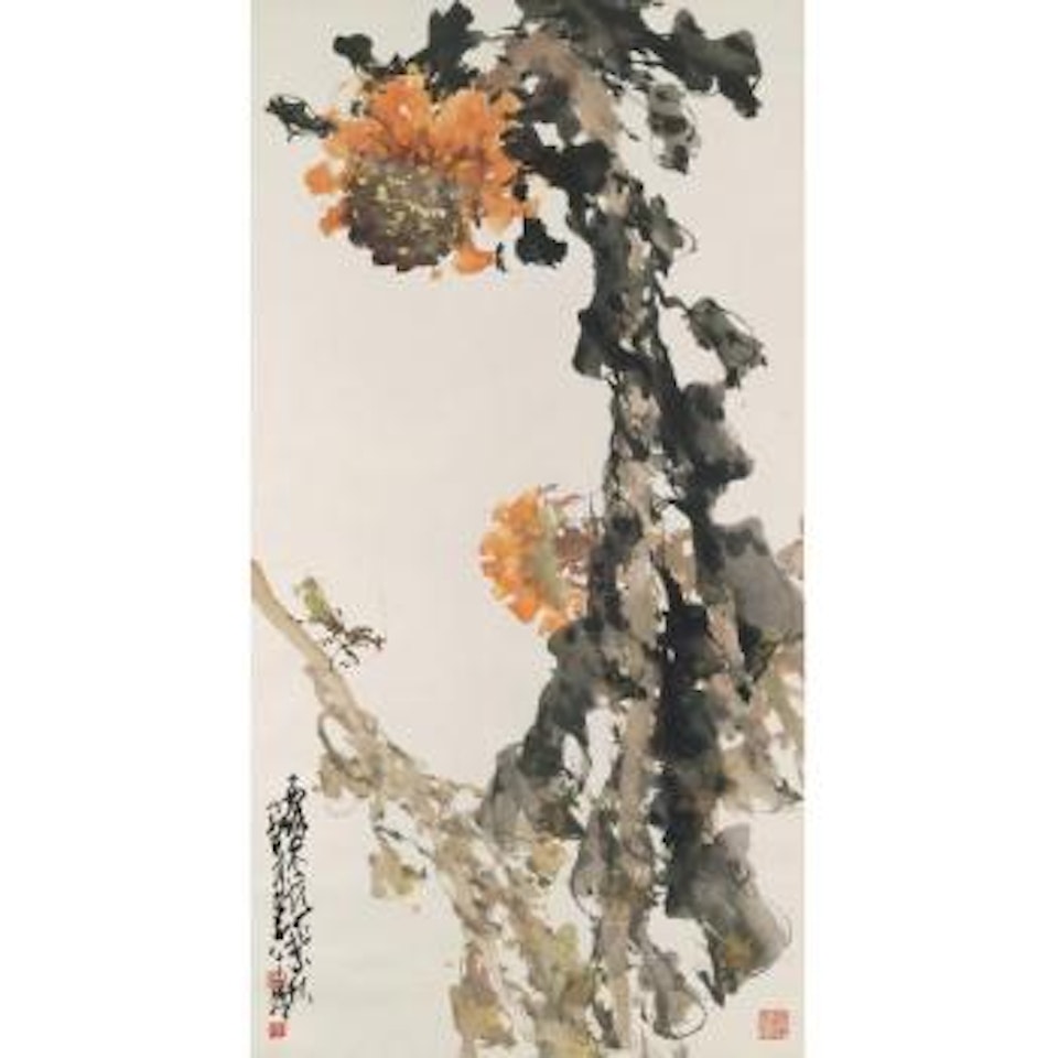 Sunflower And Mantis by Zhao Shao'ang