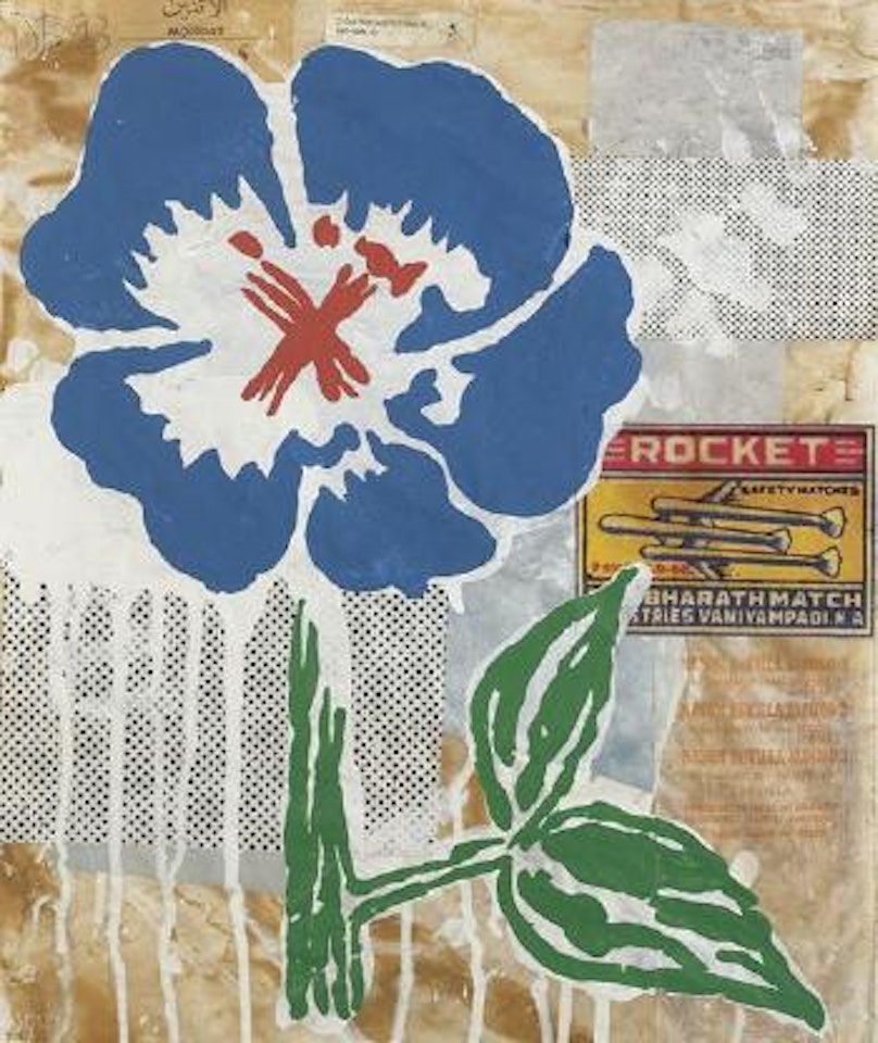 Untitled (Blue Flower) by Donald Baechler