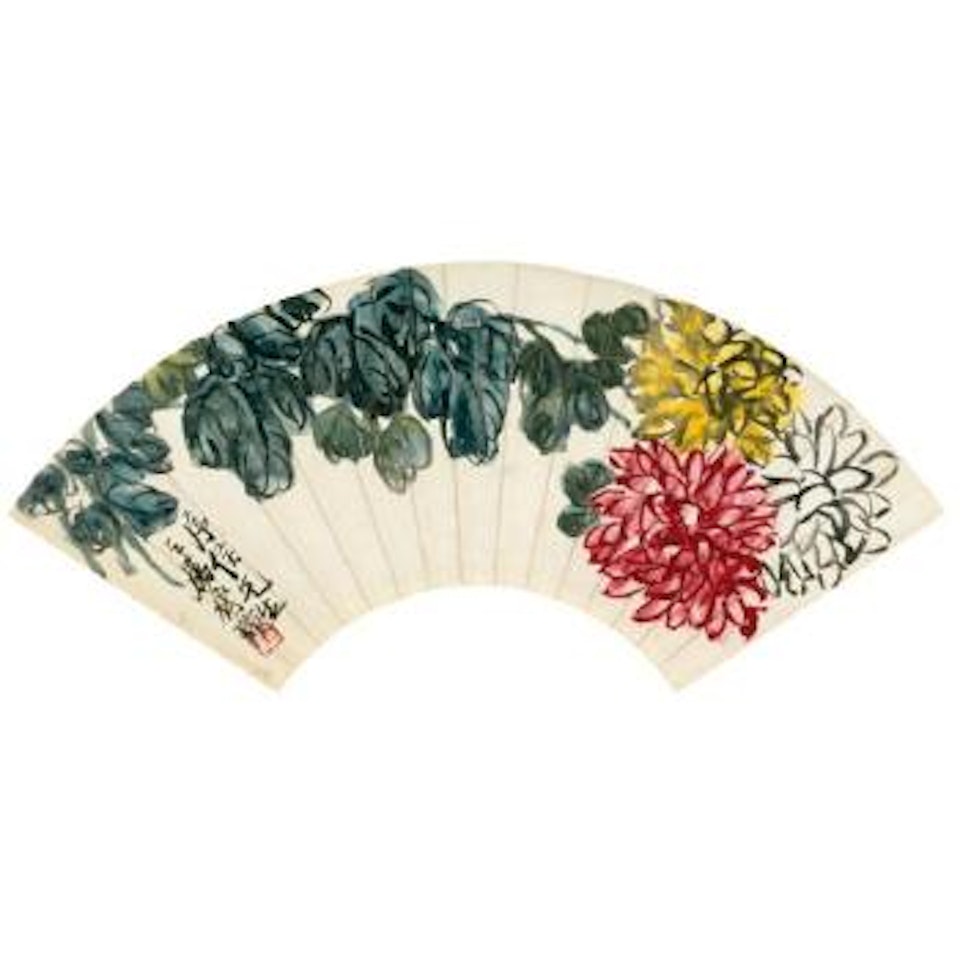 Chrysanthemums by Qi Baishi