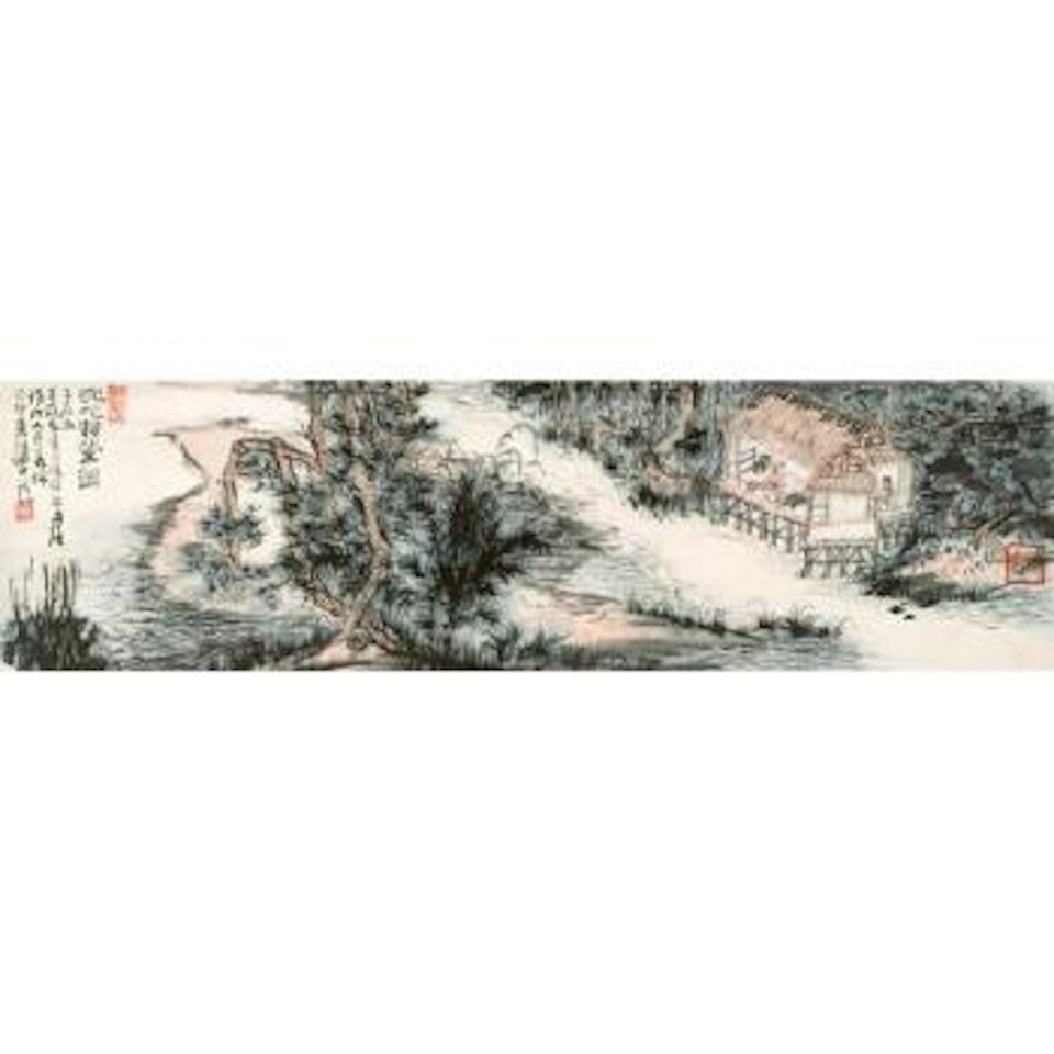 Thatched Cottage In The Woods by Lu Yanshao