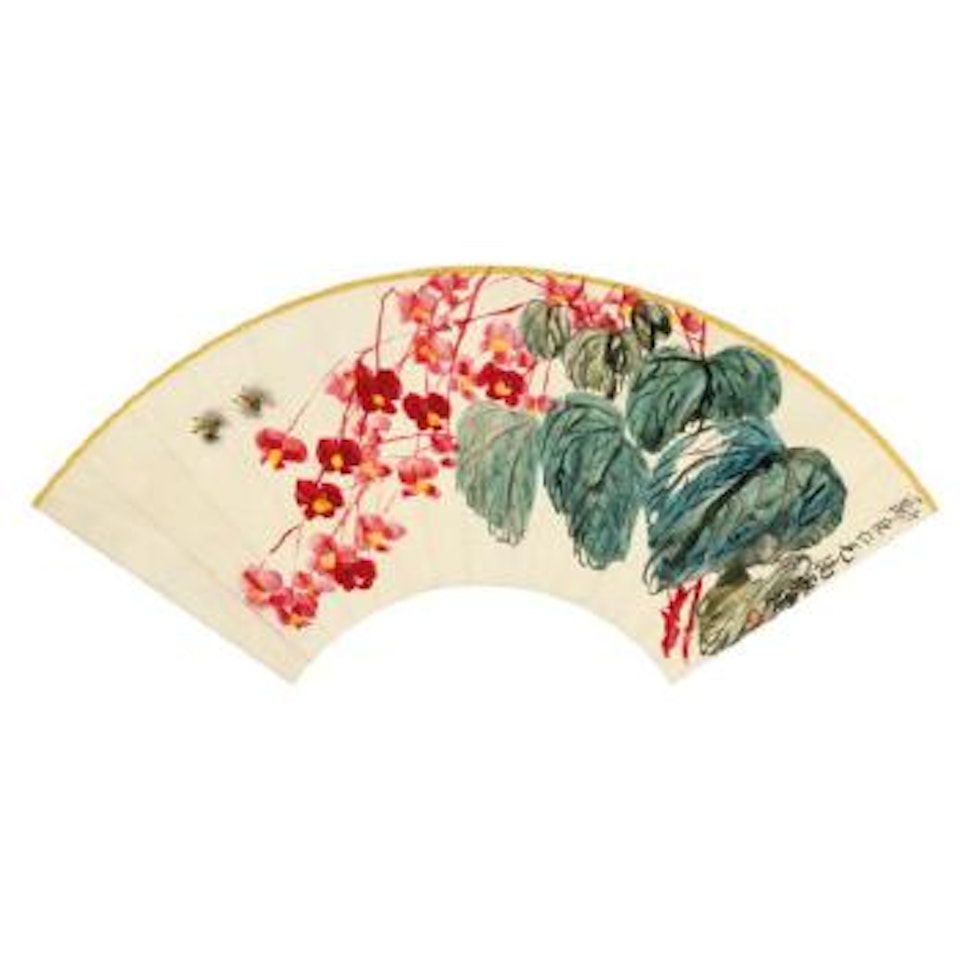 Begonia And Bees by Qi Baishi