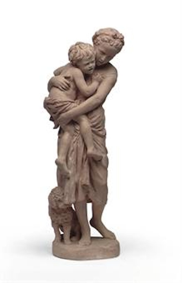A French Figural Group Entitled 'Apres La Guerre' by Jean-Baptiste Carpeaux