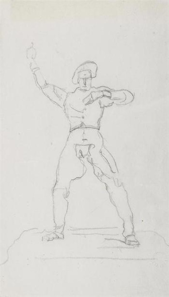 Studie zum Schworenden by Ferdinand Hodler
