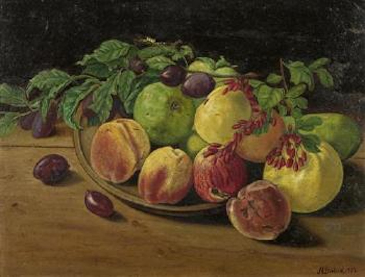 Stilleben mit Berberitzen by Adolf Dietrich