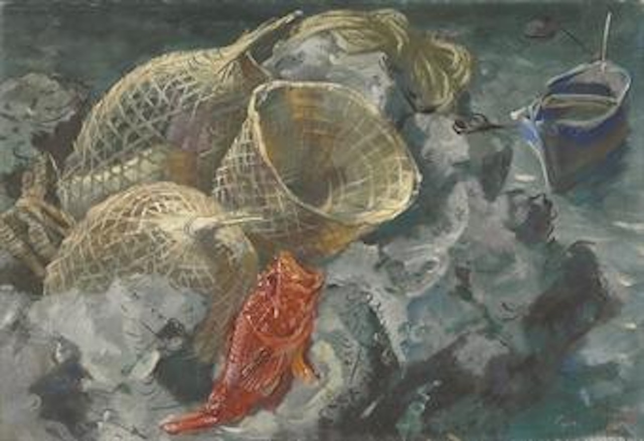 Still life, Capri by Alexander Evgenievich Yakovlev