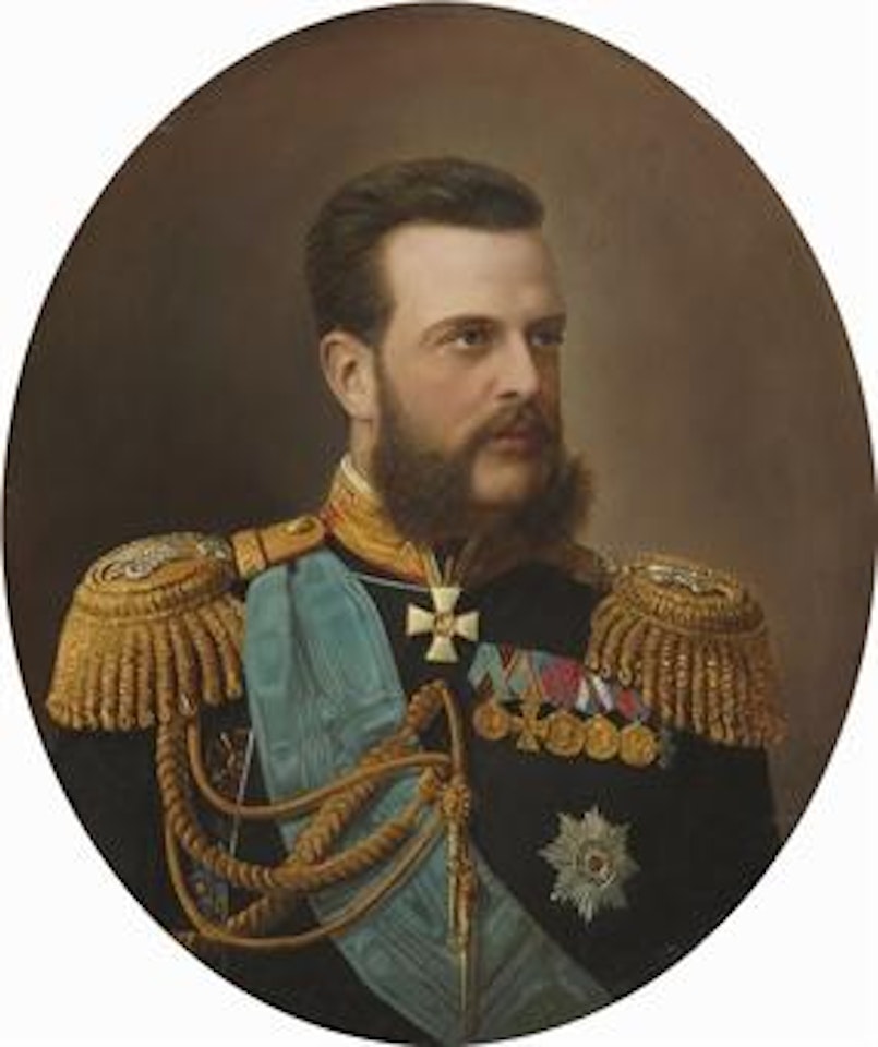Portrait of Grand Duke Vladimir Alexandrovich, half-length, in uniform by Russian School