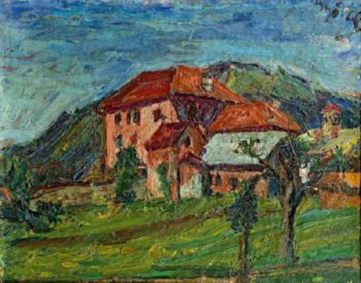 Rotes Haus bei marie Saal - 'Herndlstiftung' by Herbert Boeckl