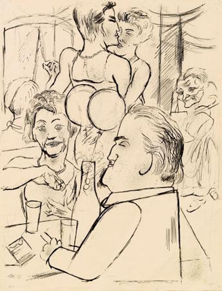 In der Bar by George Grosz