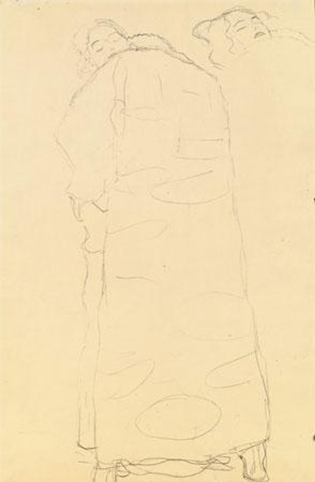 Studie fur das Liebespaar des Stoclet-Friese (Die Erfullung) by Gustav Klimt
