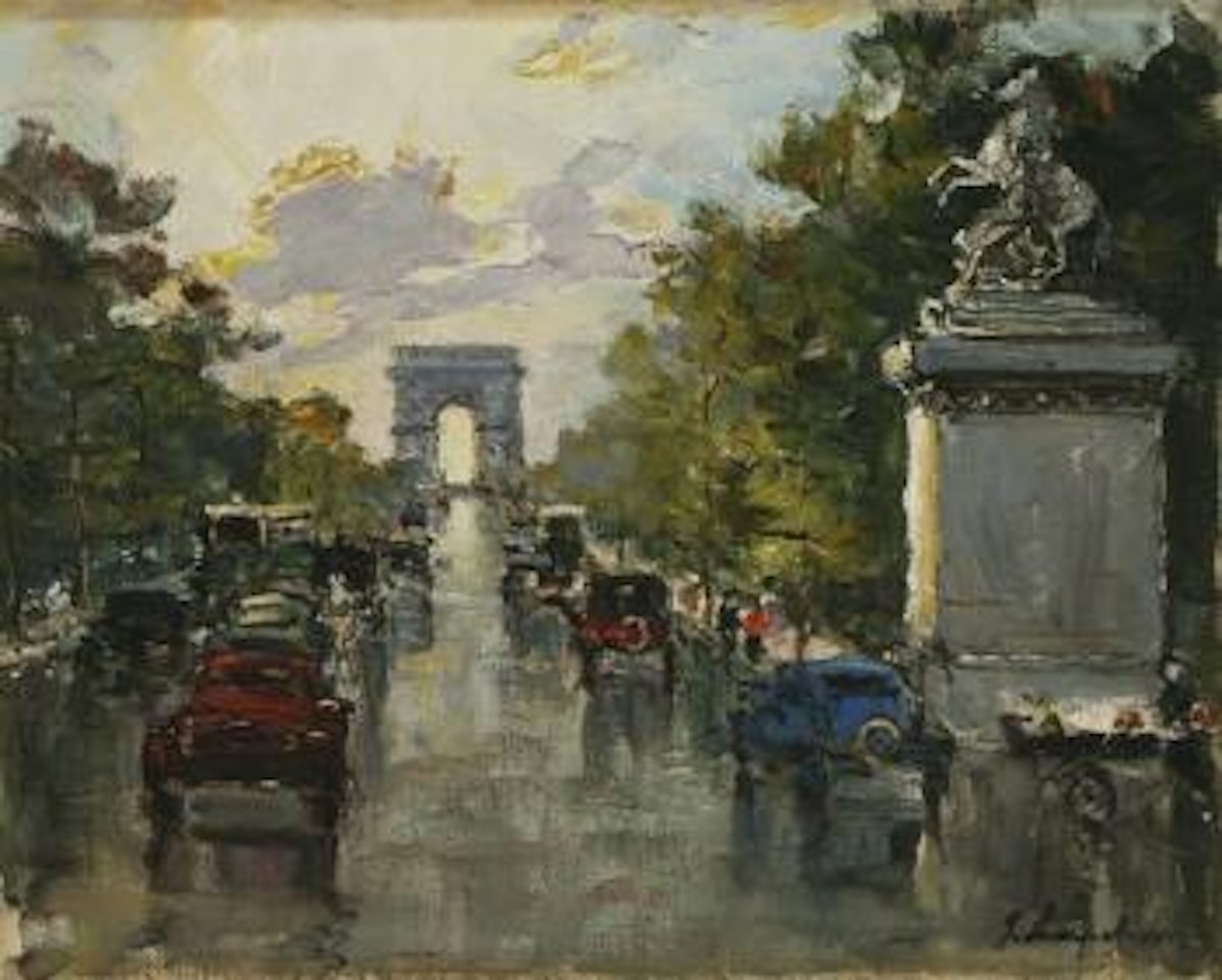 The Champs-Elysees by Georgij Aleksandrovic Lapschin