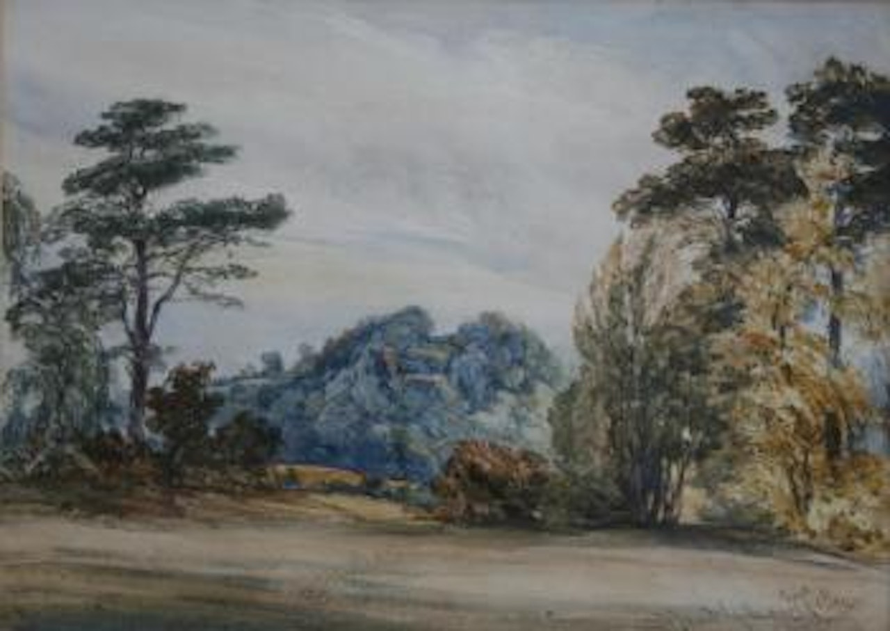 Landscape with Madeley Manor, Stafford by William Callow