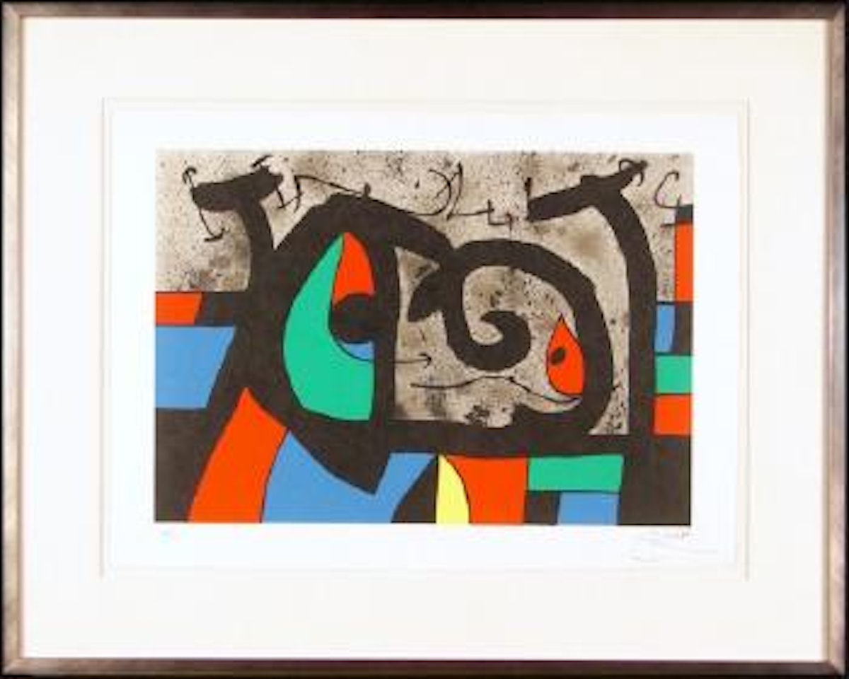 Le lezard aux plume d'or (C.148), plate XI by Joan Miró