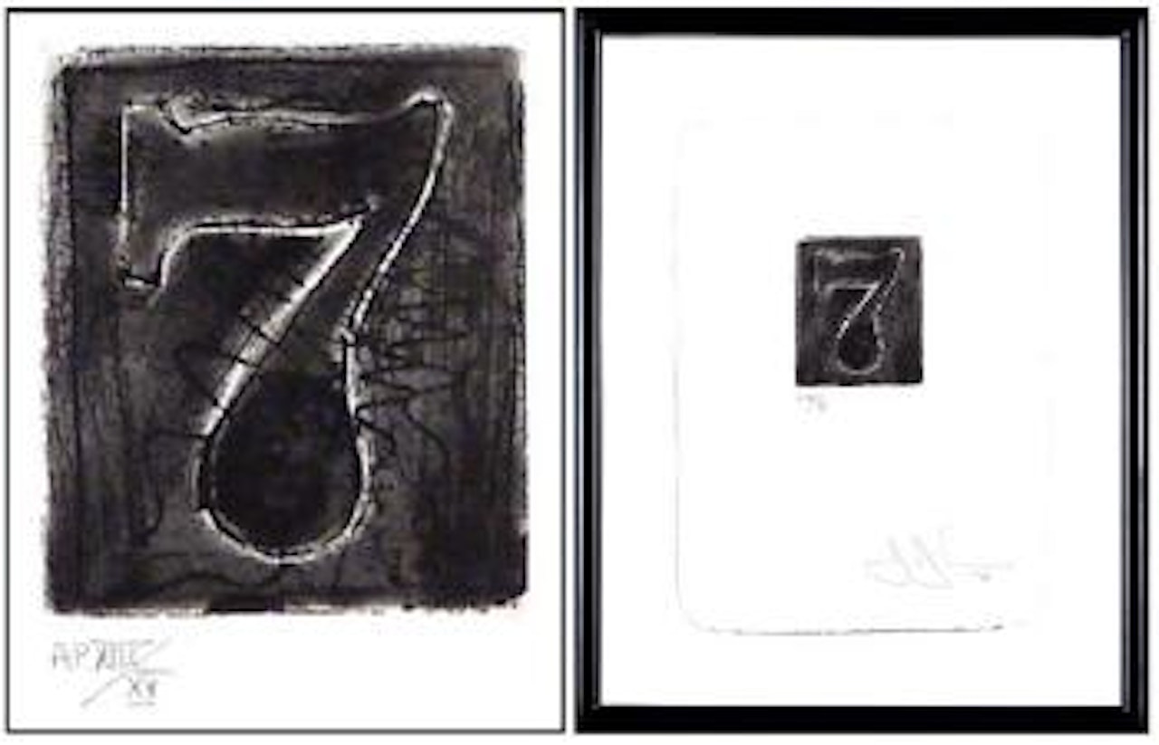 Numeral 7, from Set of 10 Numerals (F.207) by Jasper Johns