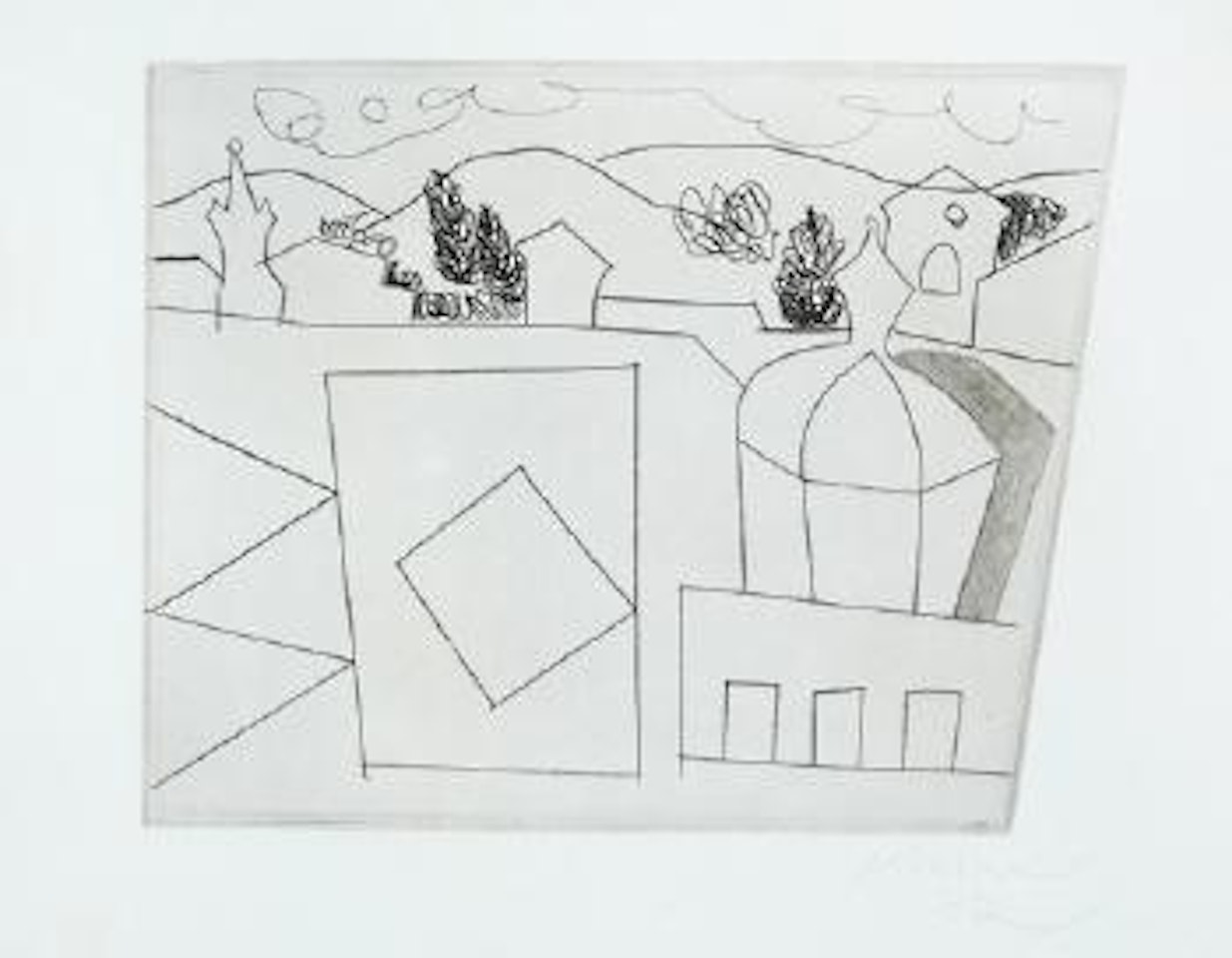 Lucca (L.52) by Ben Nicholson, O.M.