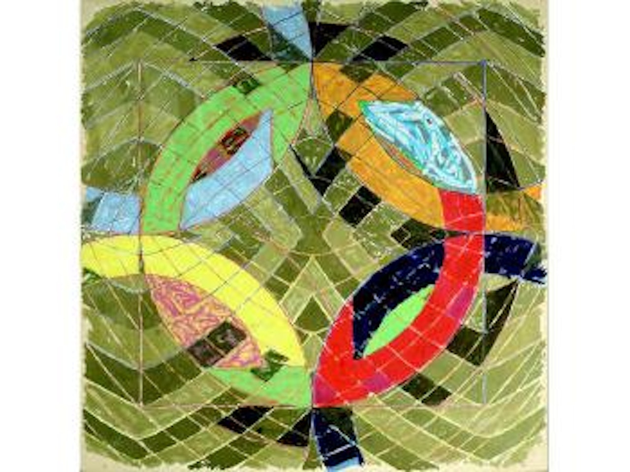 Polar co-ordinates VI by Frank Stella