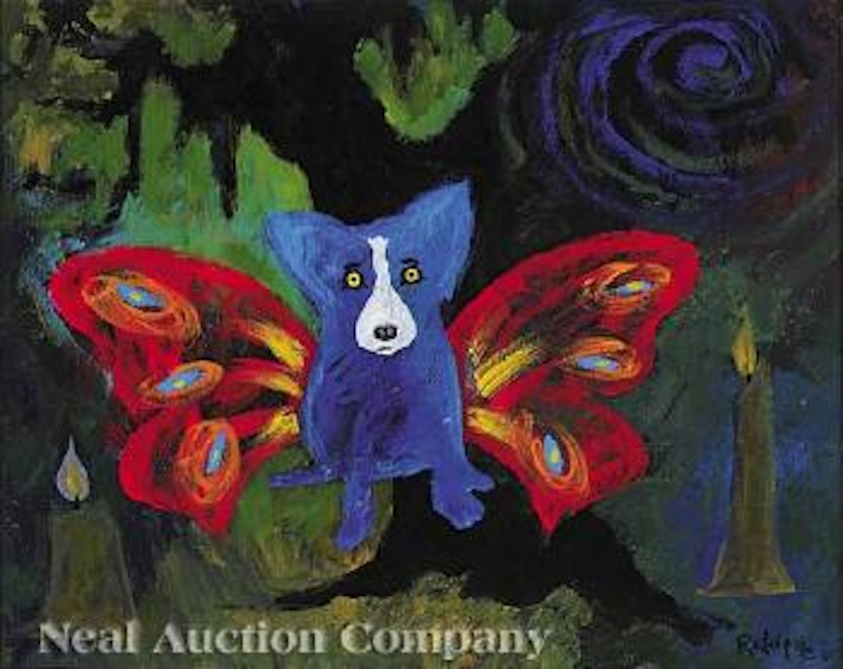 Night Light Flight: Blue Dog Series by George Rodrigue