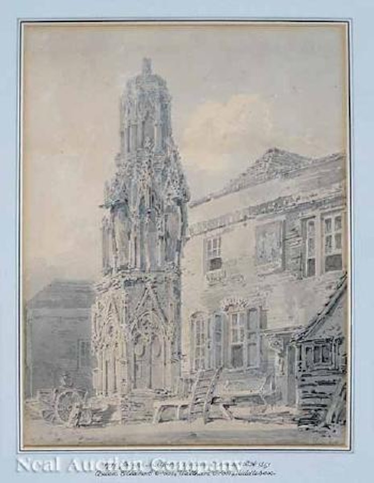 Queen Eleanor's Cross, Waltham Cross, Middlesex by Joseph Mallord William Turner