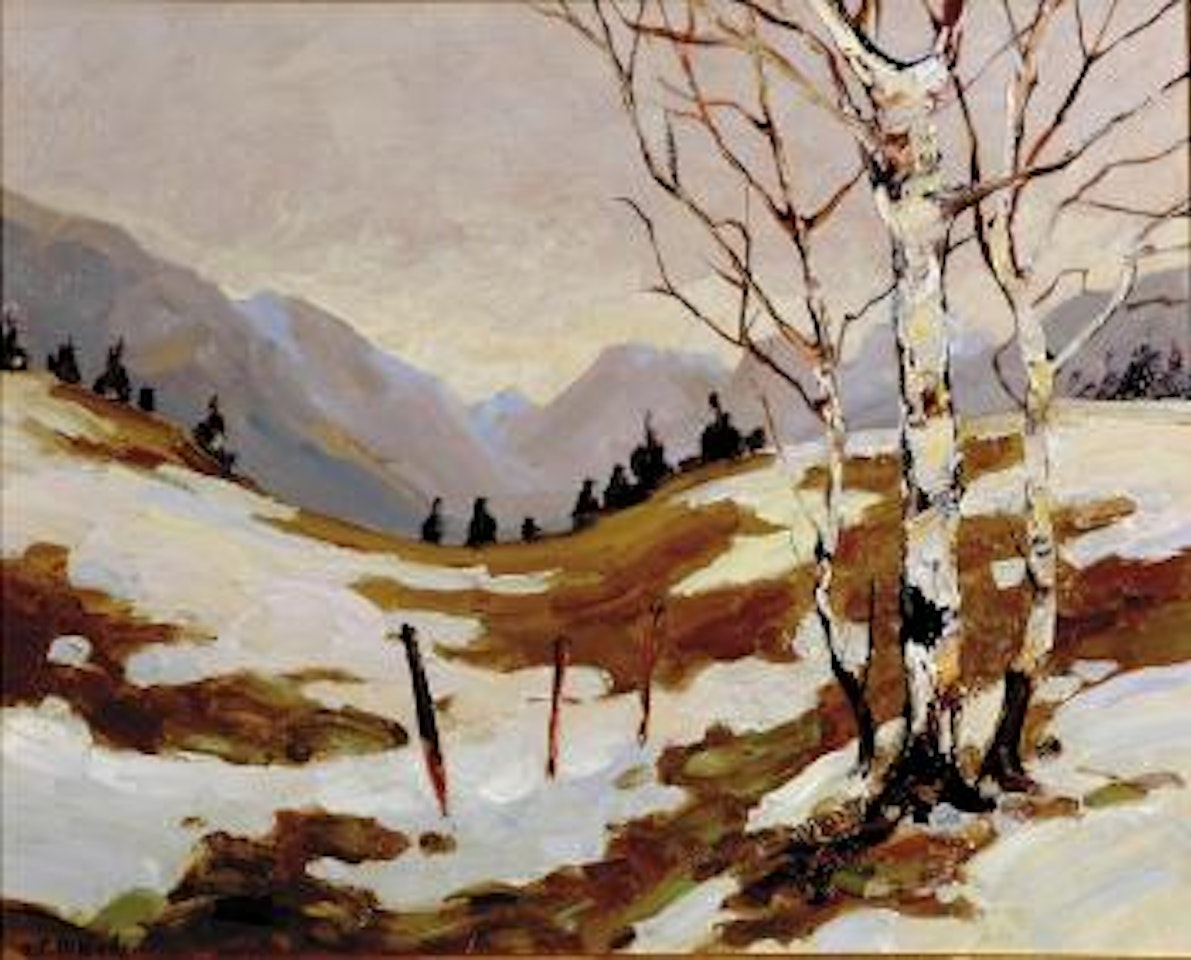 Winter scene by Aldro Thompson Hibbard