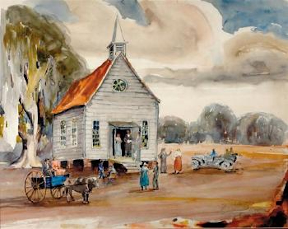 Lowcountry church by Alfred Hutty