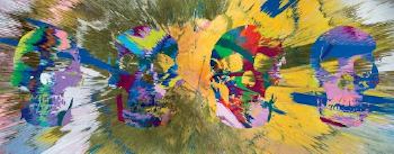 Beautiful Artemis Thor Neptune Odin Delusional Sapphic Inspirational Hypnosis Painting by Damien Hirst