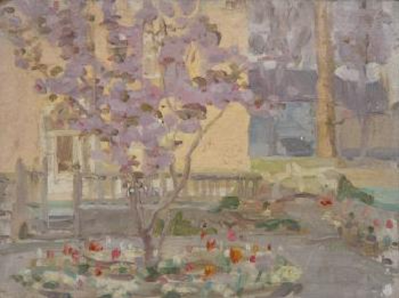 His house, No. 4 Wellingtion Terrace, Penzance by Norman Garstin