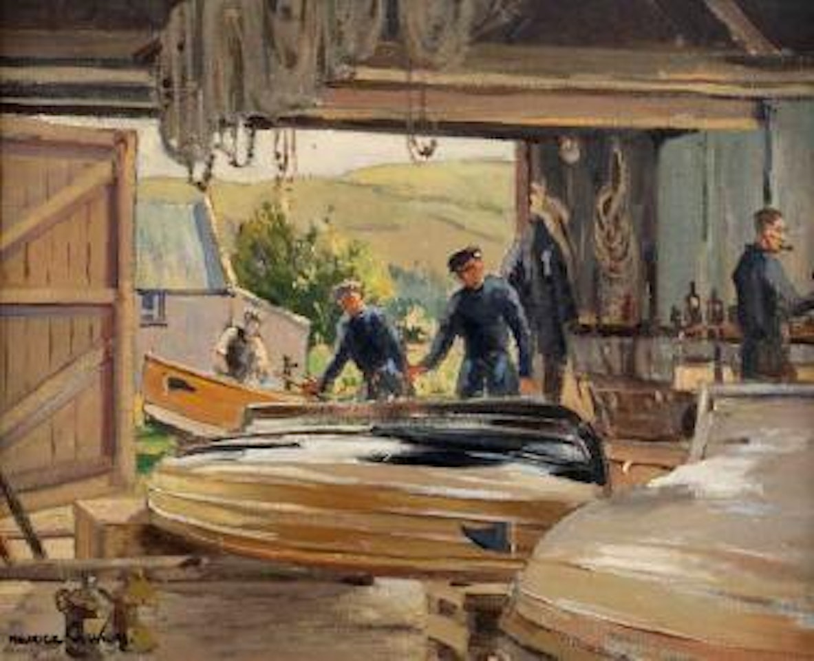Boat house, Cushendun by Maurice Canning Wilks