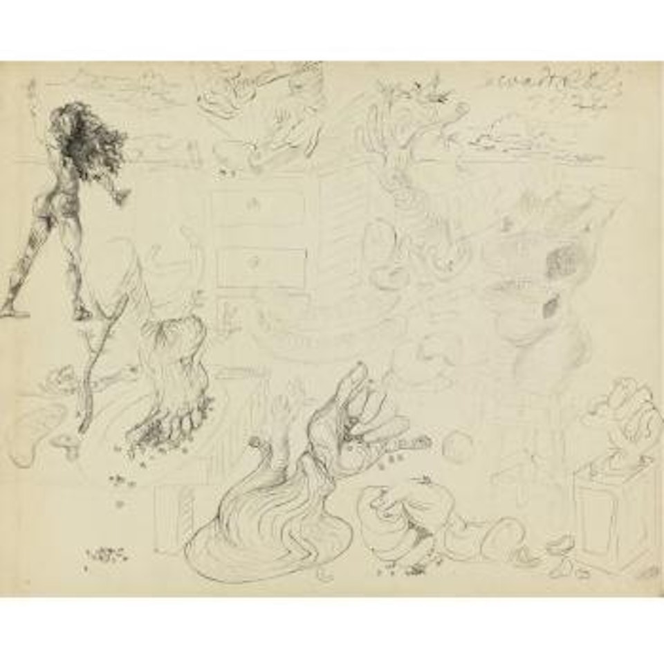 Feuille D'études by Salvador Dali