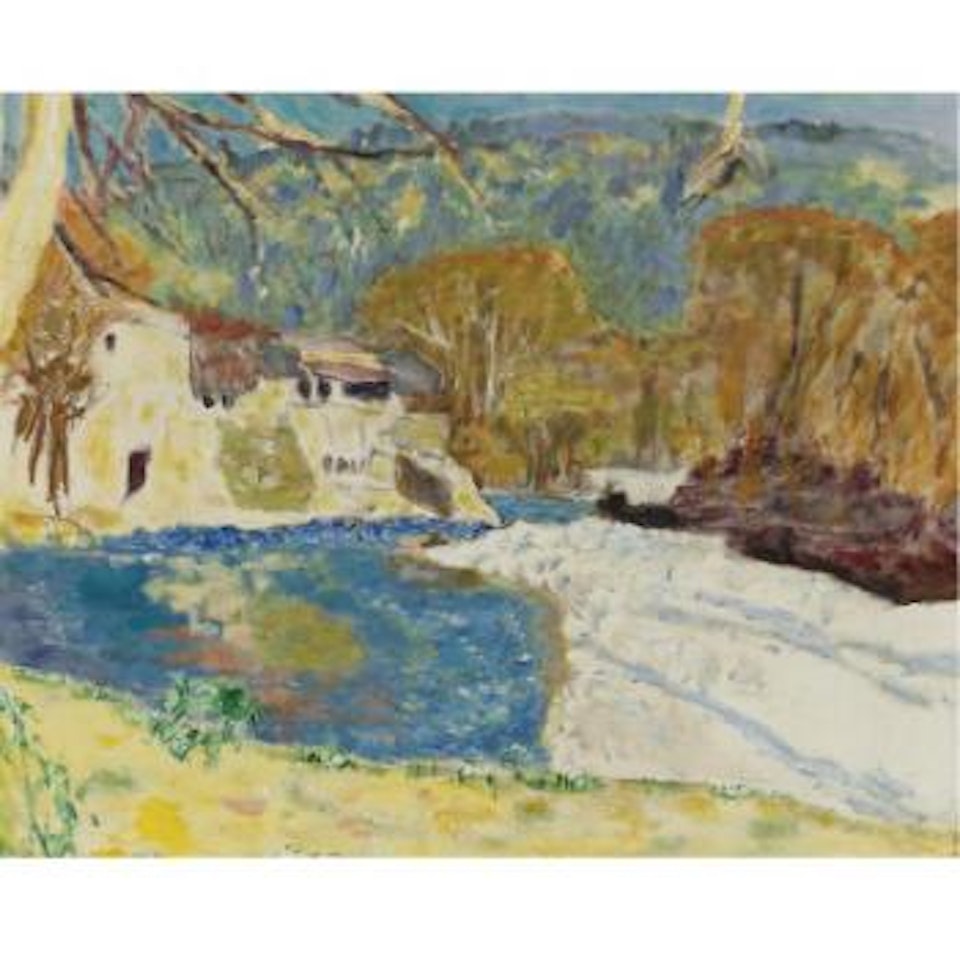 Paysage Blanc À La Rivière by Pierre Bonnard